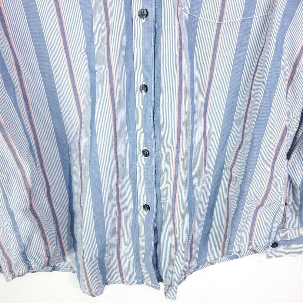 Lucky Brand Shirt Mens Small Button Down Striped Front Pocket Office Casual - Picture 3 of 9